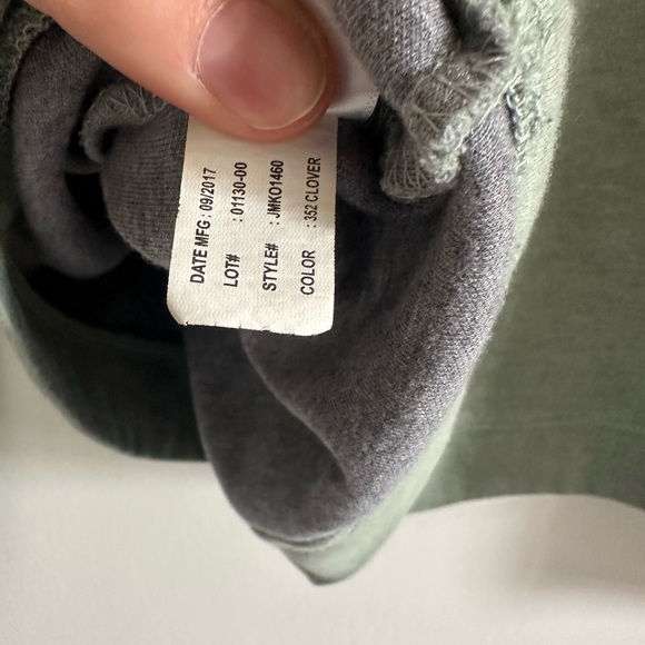 Johnnie-O Clover Green Quarter Zip Lightweight Cotton/Modal Long Sleeve Sweater - Picture 8 of 8